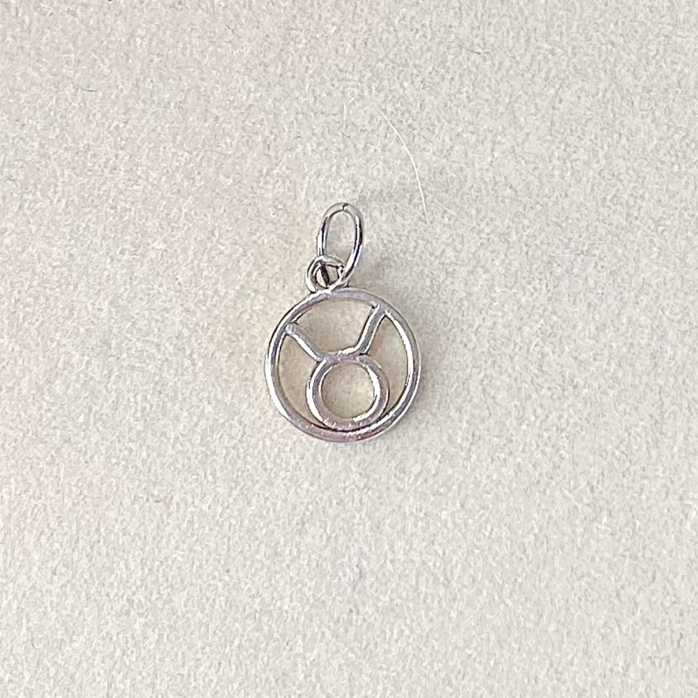 Silver Taurus Zodiac Charm